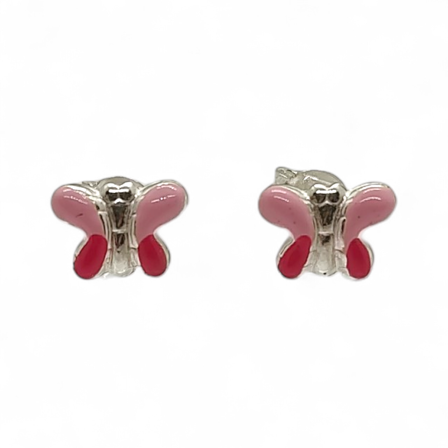 Orecchini Bimba Farfalla smalto  in ARGENTO 925
