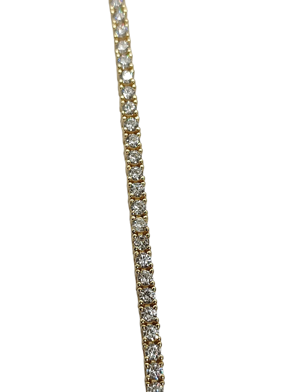 BRACCIALE TENNIS GRIFFE IN ARGENTO 925 CON ZIRCONI 2 MM. PLC.ORO