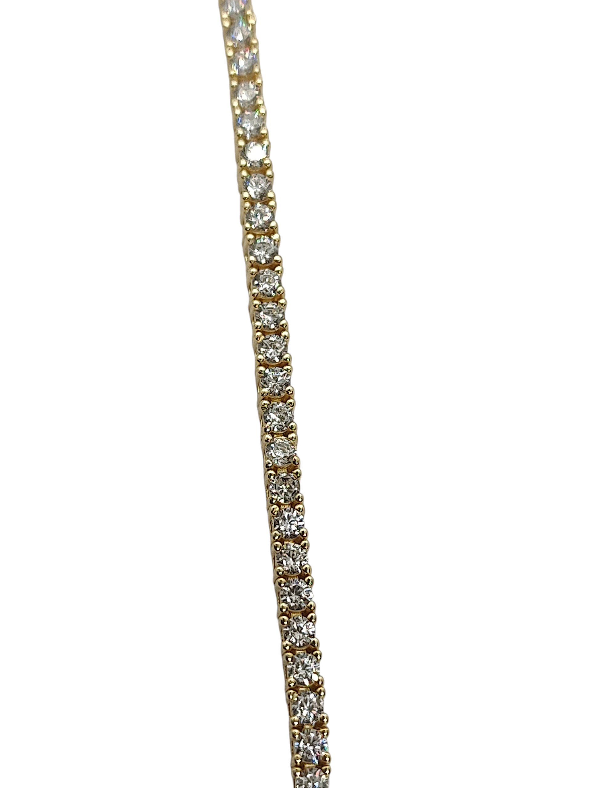 BRACCIALE TENNIS GRIFFE IN ARGENTO 925 CON ZIRCONI 2 MM. PLC.ORO
