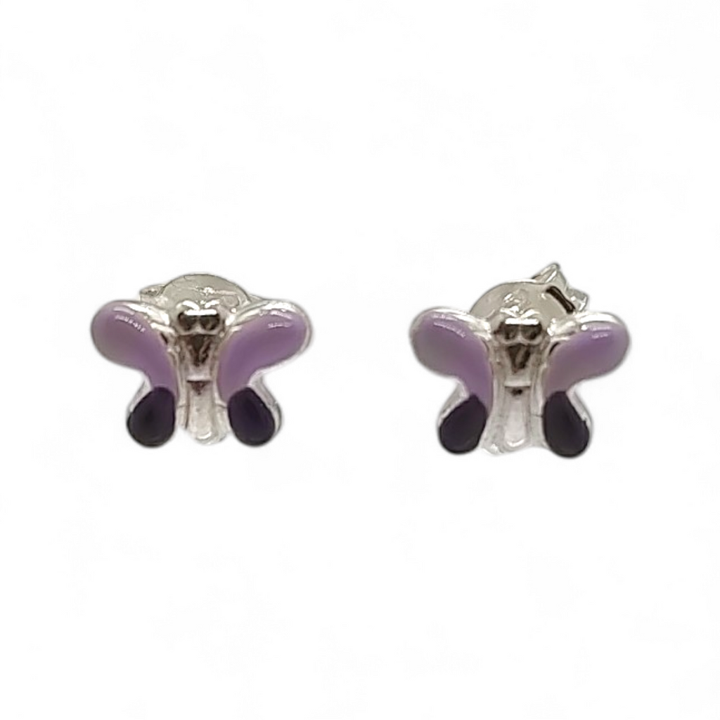 Orecchini Bimba Farfalla smalto  in ARGENTO 925
