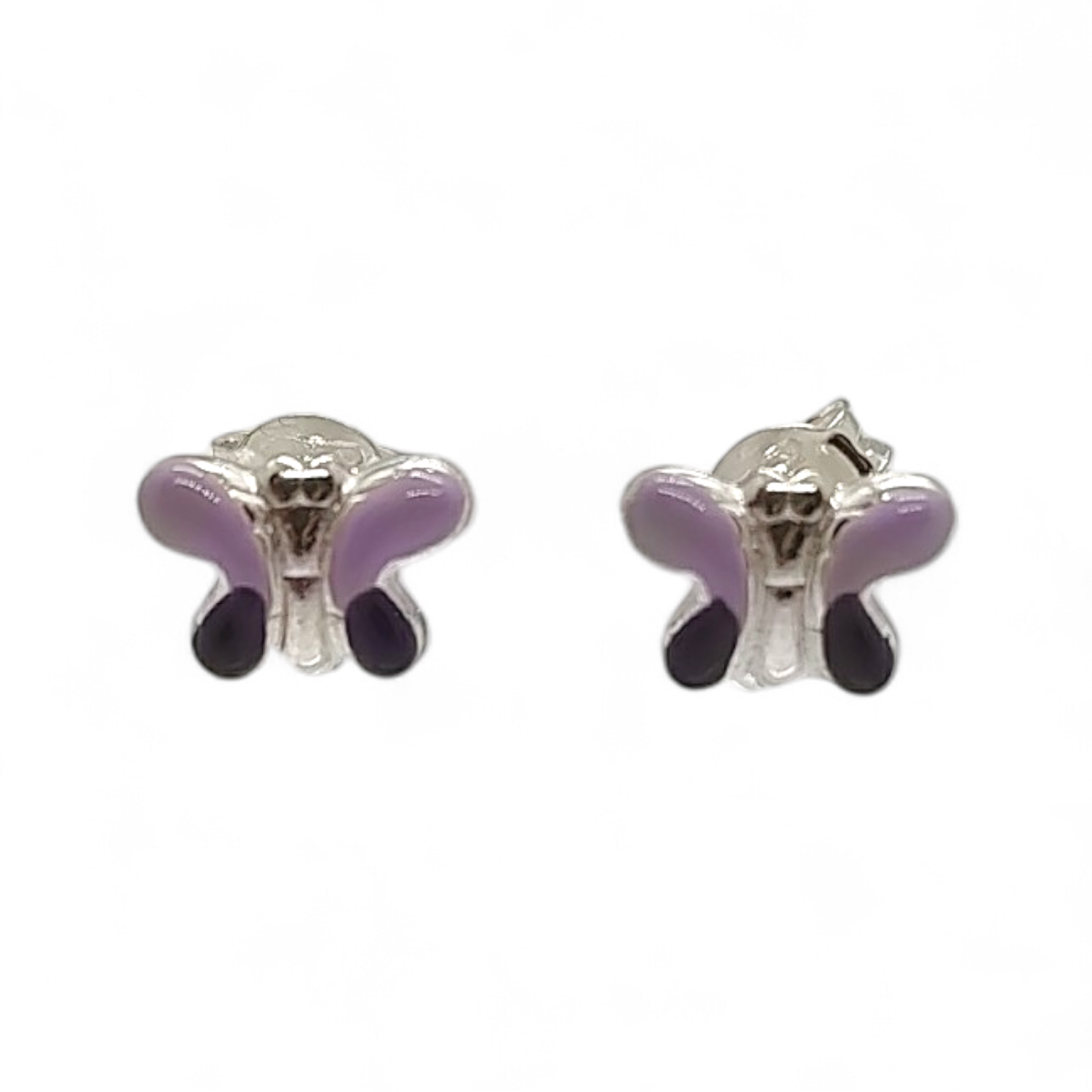 Orecchini Bimba Farfalla smalto  in ARGENTO 925