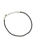 BRACCIALE TENNIS  NERO IN ARGENTO 925 CON ZIRCONI 2 MM.