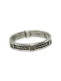 ANELLO IN ARGENTO 925 RODIATO CON ZIRCONI 